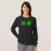 Funny Irish Lucky Shamrock Bra T-Shirt (Vorne ganz)