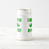 Funny Irish Mustache St Patrick's Day Bierglas (Mittel)