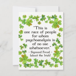 Funny Irish Quote St Patricks Card Feiertagskarte