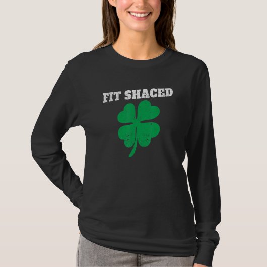 Funny Irish Roots Pride St Patricks Day Shamrock F T-Shirt (Vorderseite)
