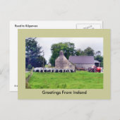 Funny Irish Scarecrow Postcard Postkarte (Vorne/Hinten)