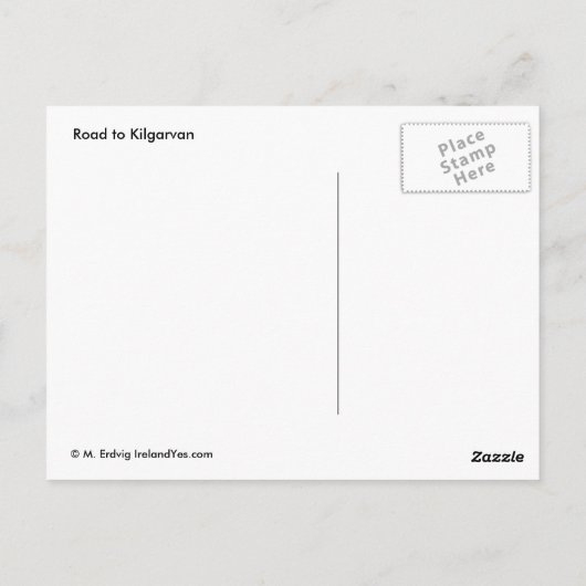 Funny Irish Scarecrow Postcard Postkarte (Rückseite)