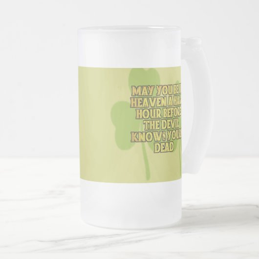 Funny Irish Sessings Mattierte Tasse (VorderseiteRechts)