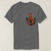 Funny Irish Setter in Your Pocket für Red Setter L T-Shirt (Design vorne)