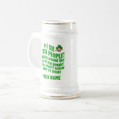 Funny Irish St Patrick's Day Bierglas (Vorderseite Links)