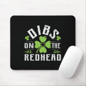 Funny Irish St Patricks Day Kleeblatt Dibs On R Mousepad (Mit Mouse)