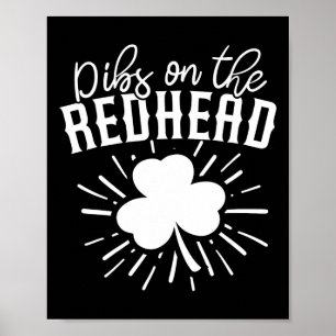 Funny Irish St Patricks Day Kleeblatt Dibs On R Poster