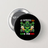 Funny Irish St Patricks Day Women Men Appa Button (Vorne & Hinten)