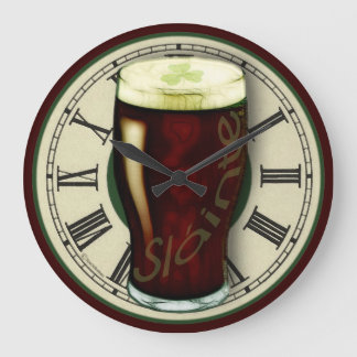 Funny Irish Stout Wall Clock Große Wanduhr