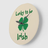 Funny Irish Theme Novelty Wall Decor Große Wanduhr (Winkel)