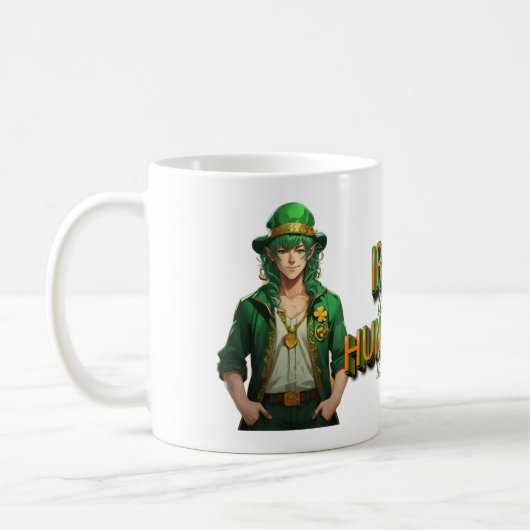 Funny Irish Today Hunger Morgen Kaffeetasse (Links)