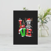 Funny Irish Wolfhound Dog Tree Weihnachtsbeleuchtu Einladung (Stehend Vorderseite)