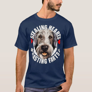 Funny Irish Wolfhound Stealing Hearts Blade Far T-Shirt