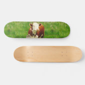 Funny Ironic Cow 4Andre Skateboard (Horizontal)