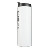 Funny Ironic Quote Live Laugh Leave Me Alone Graph Thermosbecher (Nach rechts gedreht)