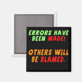 Funny Irrors Made T - Shirt Geschenke Magnet (Vorderseite/Rückseite)