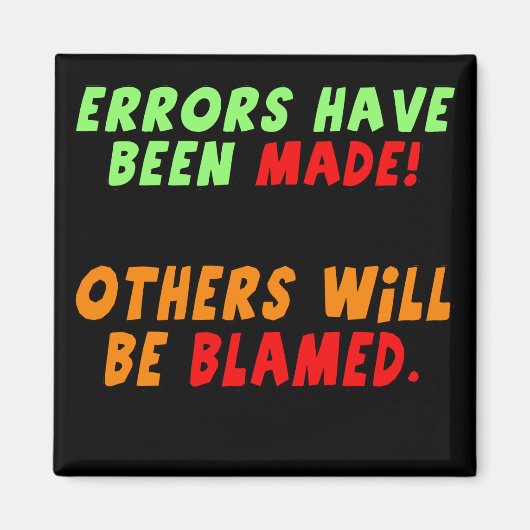 Funny Irrors Made T - Shirt Geschenke Magnet (Vorne)