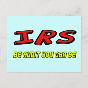 Funny IRS Audit T - Shirt Gifts Postkarte