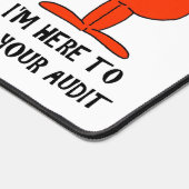 Funny IRS Joke Taxday Spaß Humors Devil Audit Schreibtischunterlage (Ecke)