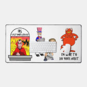 Funny IRS Joke Taxday Spaß Humors Devil Audit Schreibtischunterlage (Tastatur & Maus)