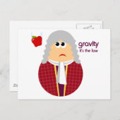 Funny Isaac Newton Postcard Postkarte (Vorne/Hinten)