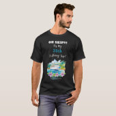 Funny Island Beach Birthday Cruise Ship T-Shirt (Vorne ganz)