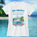 Funny Island Cruise Ship Family Wiedersehen T-Shirt<br><div class="desc">Machen Sie sich mit dem Tropical Island Cruise Ship Funny Shirt zum Set bereit. Dieses unglaublich witzig Shirt ist ideal für Familien, die auf einer Kreuzfahrt eine Wiedersehen feiern. Mit seinem spielerischen "Oh Ship! Das Motto "A Family Wiedersehen Trip" lässt sich durch den Zusatz von Familiennamen, Kreuzfahrtstandorten und Jahr an...</div>