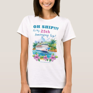 Funny Island Cruise Ship Hochzeitstag T-Shirt
