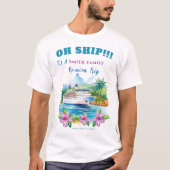 Funny Island Cruise Ship Wiedersehen T-Shirt (Vorderseite)