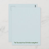 Funny Island Scheidung Postcard Postkarte (Vorne/Hinten)