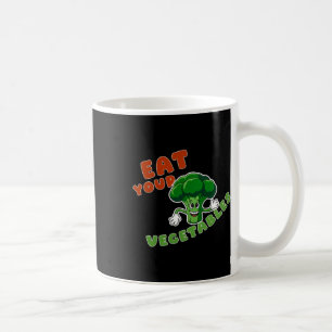 Funny isst deinen Veggies-Aufkleber Kaffeetasse