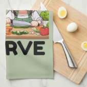 Funny isst es oder verhungert geschirrtuch (Viertel Falte)