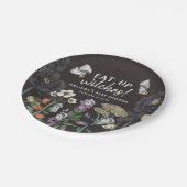 Funny isst Hexen Halloween Kinderdusche Pappteller (Schrägansicht)