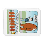 Funny ist, dass ein Bär hinter dir Magnet (Horizontal)