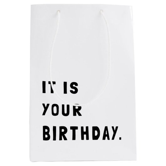 Funny ist dein Geburtstag Mittlere Geschenktüte (Vorderseite)