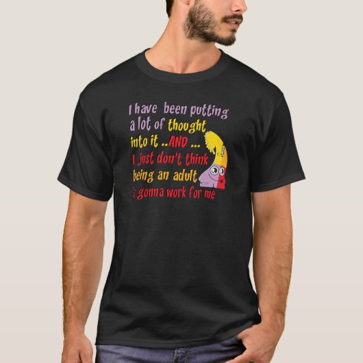 Funny ist ein Erwachsener T-Shirt (Vorderseite)