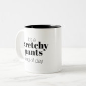 Funny ist ein stürmischer Ameisentag Zweifarbige Tasse (Vorderseite Links)