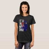 Funny ist es in meiner DNA Australien Flagge Finge T-Shirt (Vorne ganz)