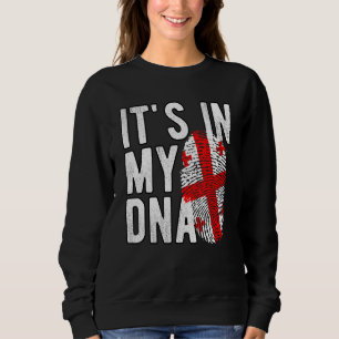 Funny ist es in meiner DNA Georgia Flag Fingerprin Sweatshirt
