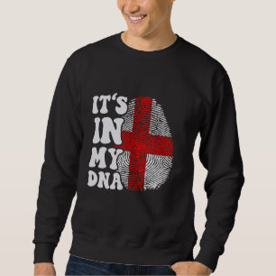 Funny ist es in meiner DNA Georgia Flag Fingerprin Sweatshirt