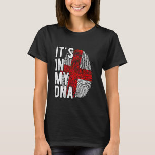 Funny ist es in meiner DNA Georgia Flag Fingerprin T-Shirt