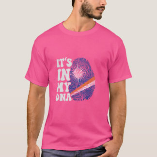 Funny ist es in meiner DNA Marshall Islands Flag F T-Shirt