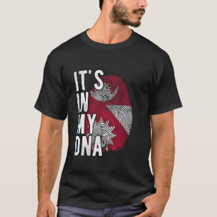 Funny ist es in meiner DNA Nepal Flag Fingerprint T-Shirt