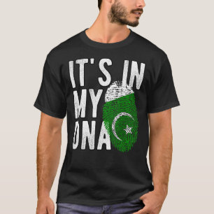 Funny ist es in meiner DNA Pakistan-Flagge Fingerp T-Shirt