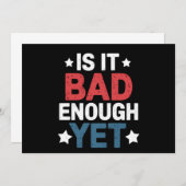 Funny ist es schlimm genug, doch patriotisch polit einladung (Vorne/Hinten)