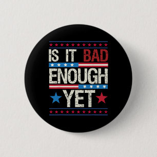 Funny ist es schlimm genug, doch Patriotischer pol Button