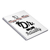 Funny ist Frau Dr. Frau, eigentlich Phd Abschluss Notizblock (Rechte Seite)