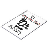 Funny ist Frau Dr. Frau, eigentlich Phd Abschluss Notizblock (Linke Seite)