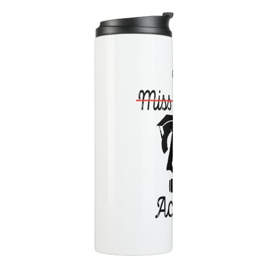 Funny ist Frau Dr. Frau, eigentlich Phd Abschluss Thermosbecher (Nach links gedreht)