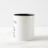 Funny ist Frau Dr. Frau, eigentlich Phd Abschluss Zweifarbige Tasse (Mittel)